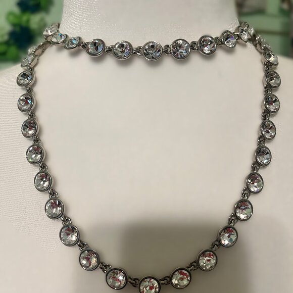 Givenchy Brilliant Chain Link Crystal Necklace By Givenchy - Picture 3 of 15